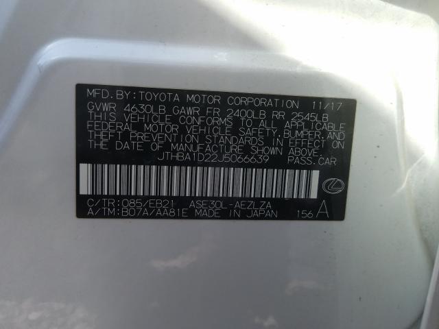 2018 LEXUS IS 300 - JTHBA1D22J5066639