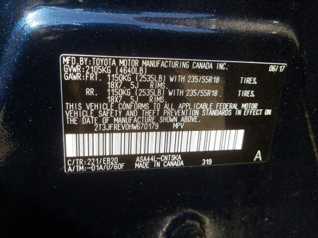 2017 TOYOTA RAV4 SE - 2T3JFREV0HW670179