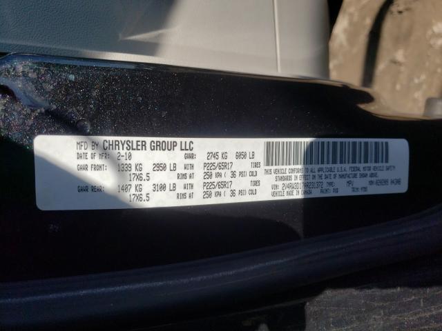 2010 VOLKSWAGEN ROUTAN SE 2V4RW3D17AR231372