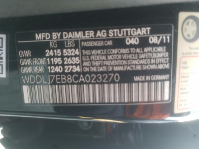 2012 MERCEDES-BENZ CLS 63 AMG WDDLJ7EB8CA023270