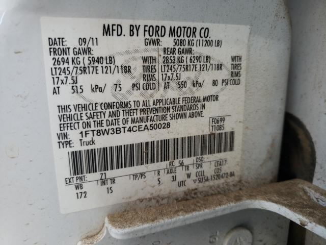 2012 FORD F350 SUPER - 1FT8W3BT4CEA50028