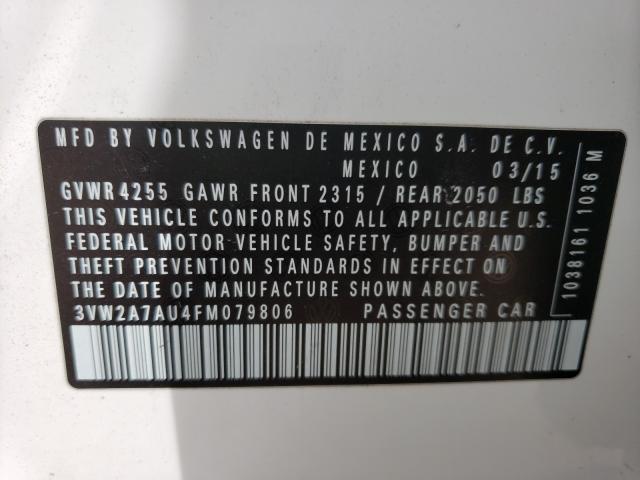 2015 VOLKSWAGEN GOLF TDI 3VW2A7AU4FM079806