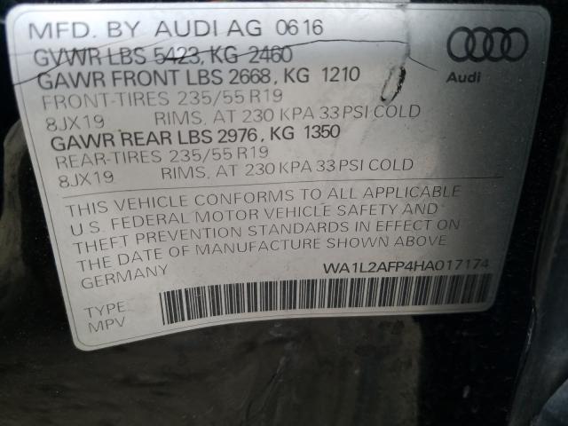 VIN WA1L2AFP4HA017174 2017 Audi Q5, Premium Plus no.10