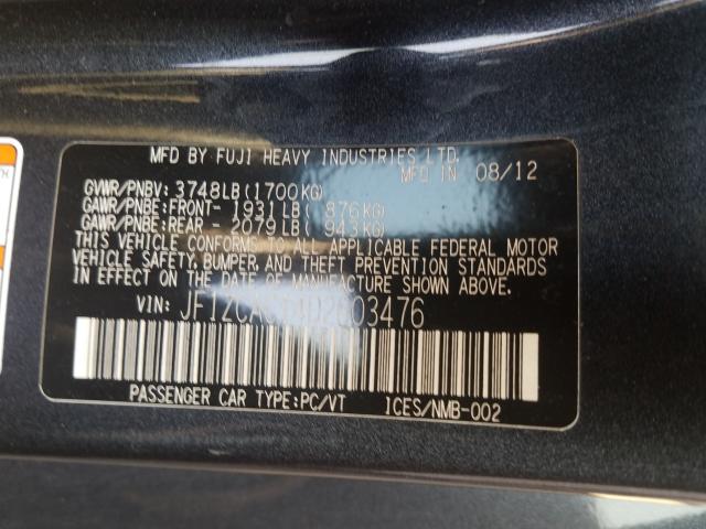 2013 SUBARU BRZ 2.0 LI JF1ZCAC14D2603476