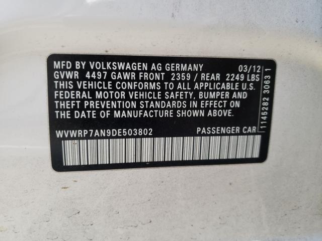 2013 VOLKSWAGEN CC LUXURY WVWRP7AN9DE503802