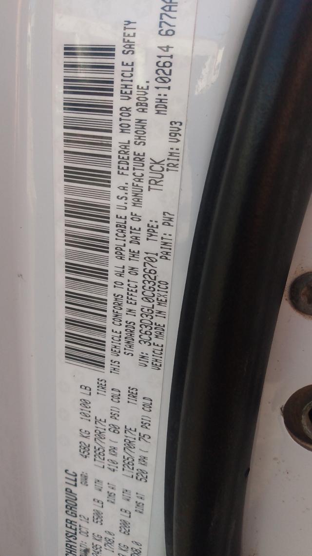 2012 DODGE RAM 3500 S 3C63D3GL0CG326701