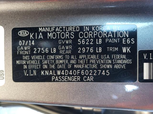 2015 KIA K900 KNALW4D40F6022745