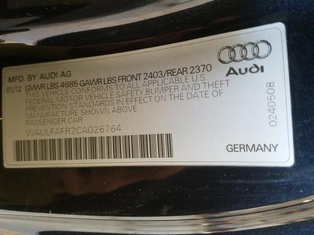 2012 AUDI A5 PREMIUM WAULFAFR2CA026764