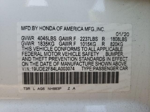 2020 ACURA ILX PREMIU 19UDE2F84LA003074