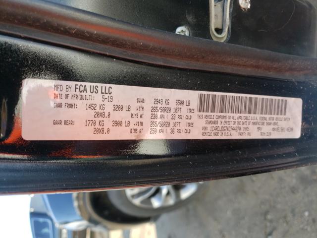 2019 DODGE DURANGO GT 1C4RDJDG7KC744270