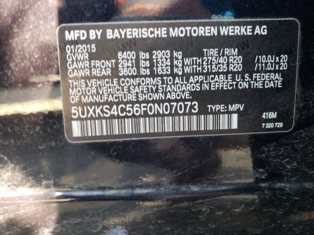2015 BMW X5 XDRIVE3 - 5UXKS4C56F0N07073