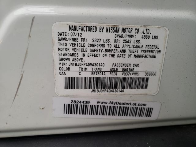 2013 INFINITI EX37 BASE JN1BJ0HP4DM430140