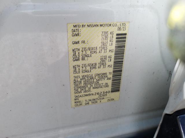 2015 NISSAN MURANO 5N1AZ2MH9FN262340