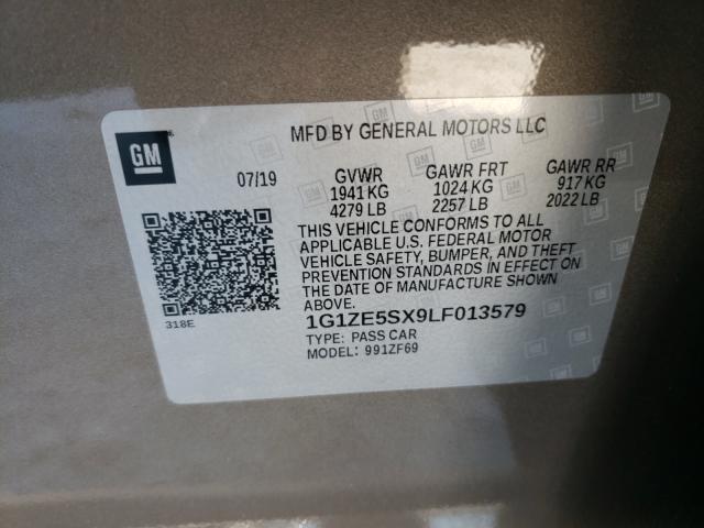 2020 CHEVROLET MALIBU PRE 1G1ZE5SX9LF013579