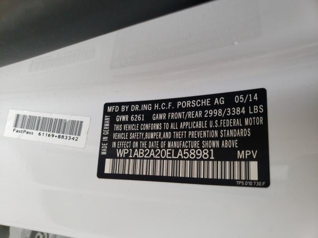 2014 PORSCHE CAYENNE S WP1AB2A20ELA58981