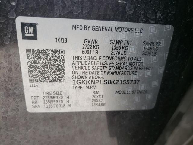 2019 GMC ACADIA DEN 1GKKNPLS8KZ155737