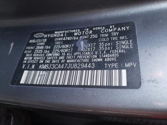 2018 HYUNDAI TUCSON KM8J3CA47JU829443