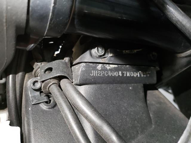 2007 HONDA CBR600 RR JH2PC40047M001935