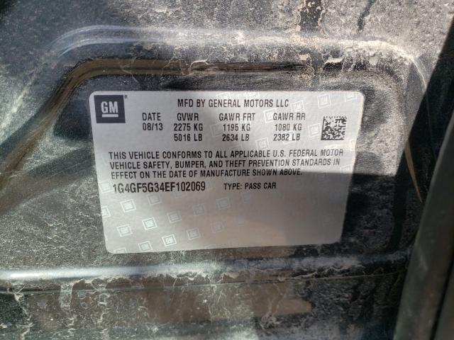 2014 BUICK LACROSSE T 1G4GF5G34EF102069