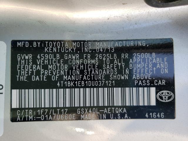 2013 TOYOTA AVALON XLE 4T1BK1EB1DU037121