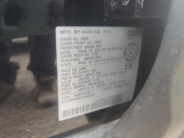 2017 AUDI Q7 PROGRES WA1MAAF76HD024455