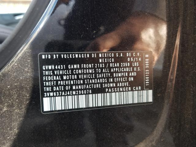 2014 VOLKSWAGEN JETTA HYBR 3VW637AJ4EM296076