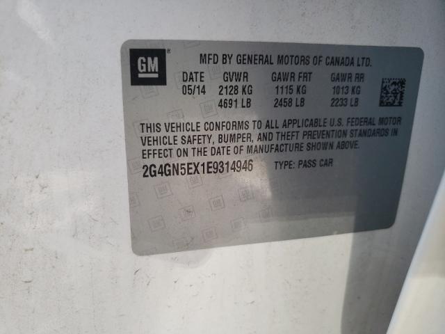 2014 BUICK REGAL PREM 2G4GN5EX1E9314946