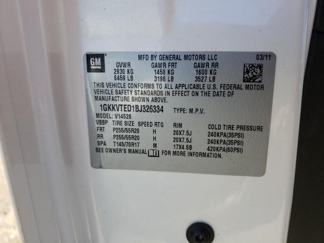 2011 GMC DENALI 1GKKVTED1BJ326334