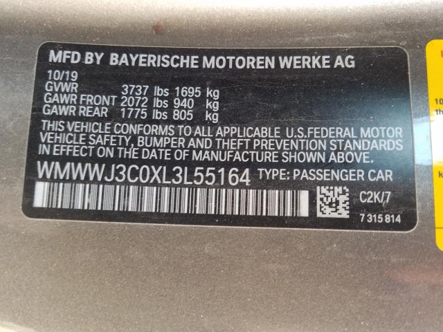 2020 MINI COOPER WMWWJ3C0XL3L55164