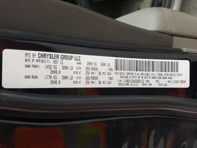2013 DODGE DURANGO CR 1C4RDHDG4DC602115