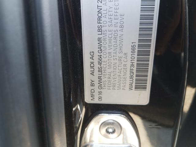 2017 AUDI A3 PREMIUM WAUJ8GFF3H1016651