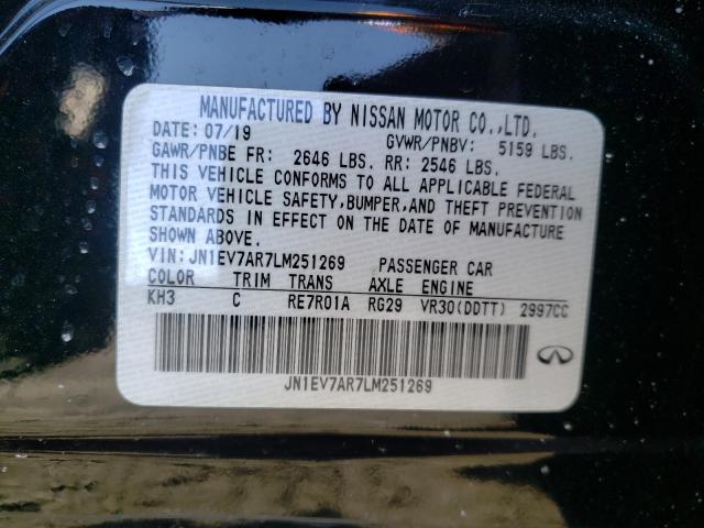 2020 INFINITI Q50 PURE JN1EV7AR7LM251269