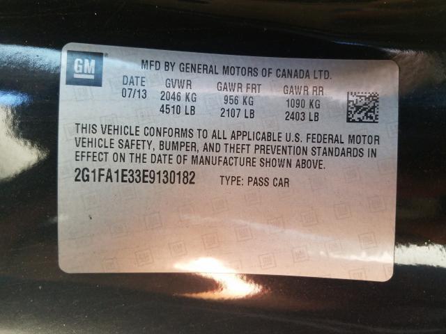 2014 CHEVROLET CAMARO LS 2G1FA1E33E9130182