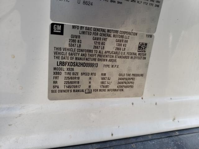 2017 BUICK ENVISION E LRBFXDSA2HD099913