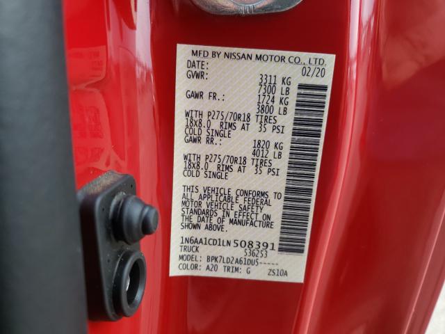 2020 NISSAN TITAN SV 1N6AA1CD1LN508391