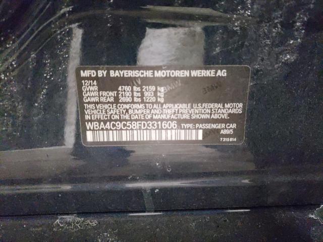 2015 BMW 428 XI GRA WBA4C9C58FD331606