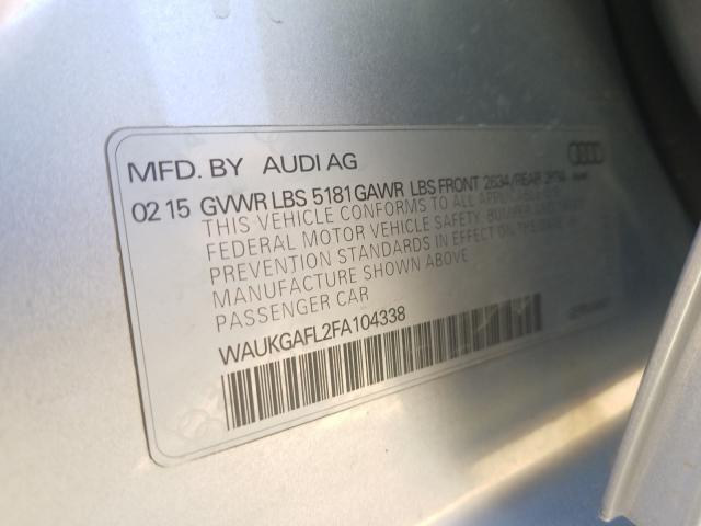2015 AUDI S4 PRESTIG WAUKGAFL2FA104338
