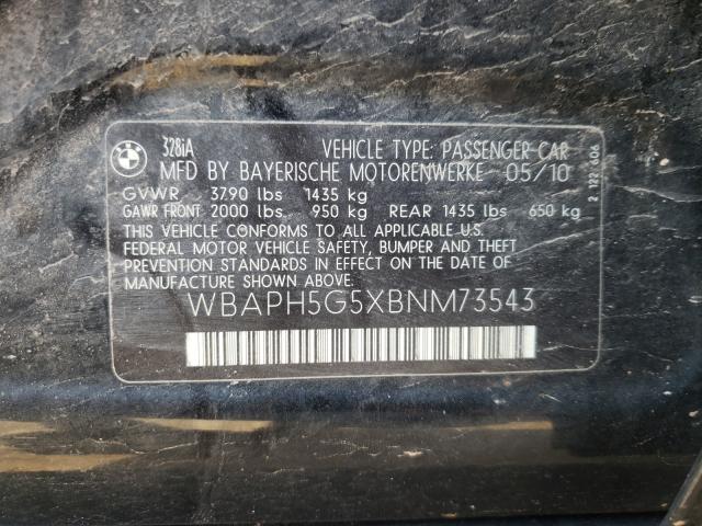 2011 BMW 328I WBAPH5G5XBNM73543