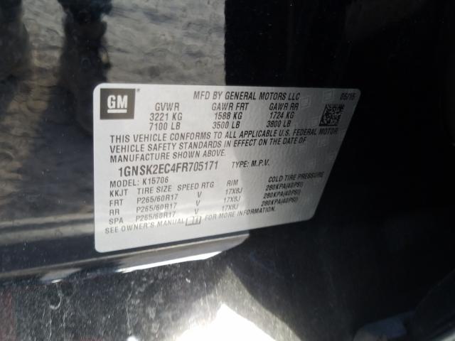 2015 CHEVROLET TAHOE POLI 1GNSK2EC4FR705171