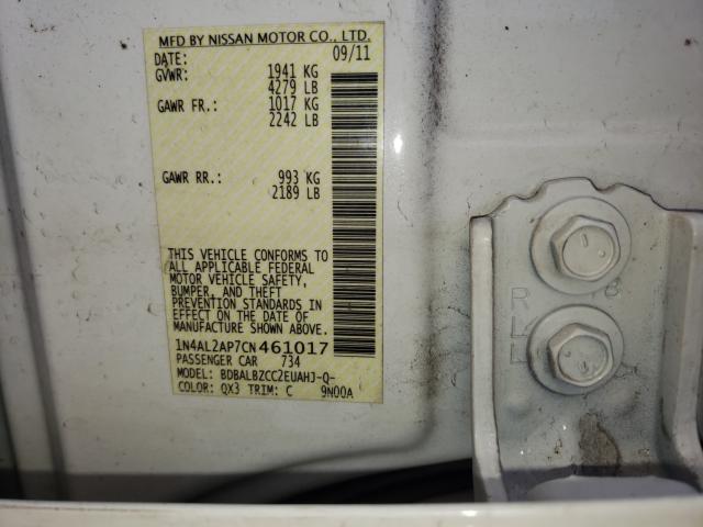 2012 NISSAN ALTIMA BAS 1N4AL2AP7CN461017