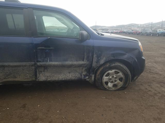 2013 HONDA PILOT LX 5FNYF4H25DB033582