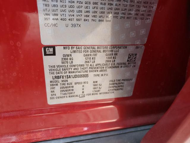2018 BUICK ENVISION E LRBFX1SA1JD006805