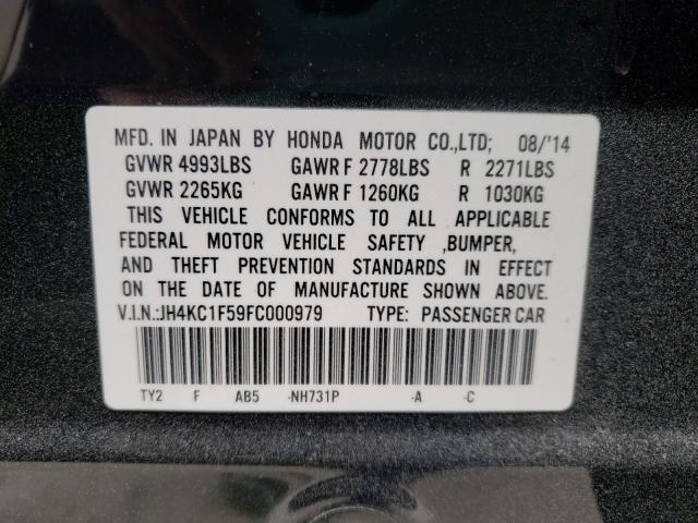 2015 ACURA RLX TECH JH4KC1F59FC000979