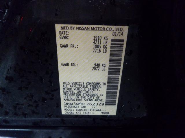 2014 NISSAN ALTIMA 2.5 1N4AL3AP0EC262329