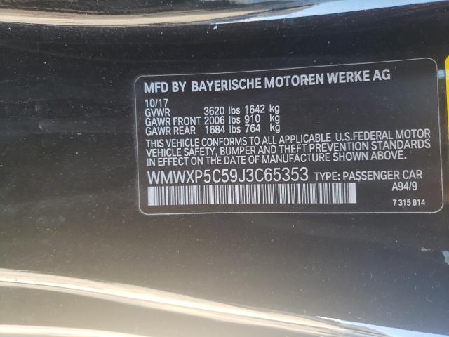 2018 MINI COOPER WMWXP5C59J3C65353