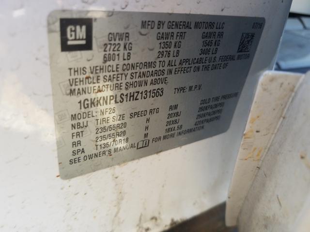 2017 GMC ACADIA DEN 1GKKNPLS1HZ131563