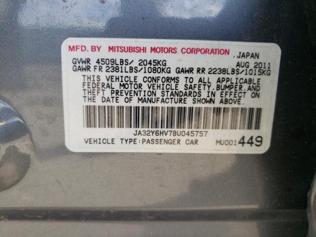 2011 MITSUBISHI LANCER RAL JA32Y6HV7BU045757