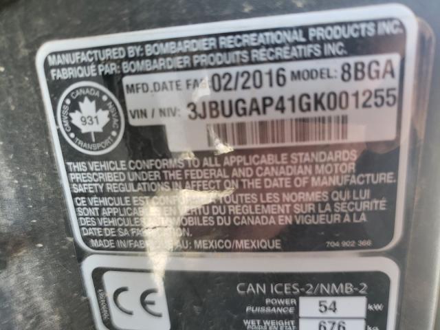2016 CAN-AM DEFENDER H 3JBUGAP41GK001255