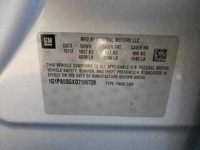 2013 CHEVROLET CRUZE LS 1G1PA5SGXD7199728