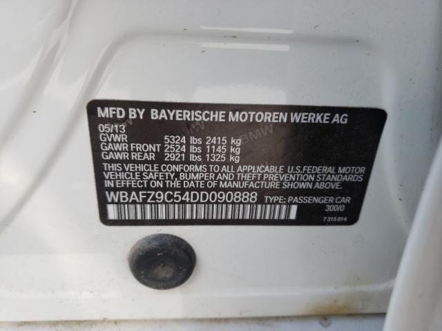 2013 BMW 535 I HYBR WBAFZ9C54DD090888